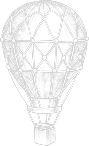 immagine di una mongolfiera vintage